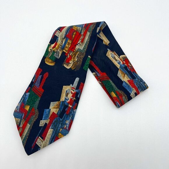 Picasso Collection Tie "Man with a Pipe 1915" Silk - Picture 1 of 8